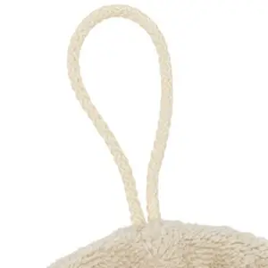 Fleur de douche enfant en éponge bambou Biscuit