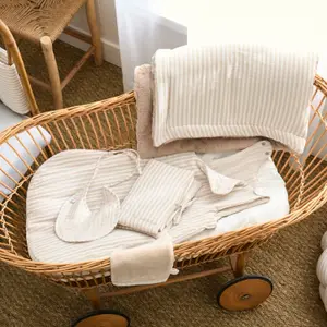 Poncho de bain à capuche bambou et gaze de coton galet (3-5 ans)