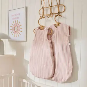 Gigoteuse hiver ouatinée rayée vieux rose Soft Stripes TOG 3,3 (0-6 mois)