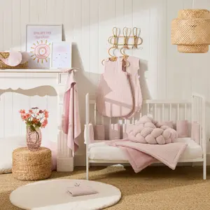 Gigoteuse été kimono rayée vieux rose Soft Stripes TOG 1,6 (0-6 mois)