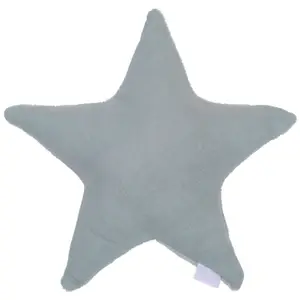 Bouillotte étoile bambou et gaze de coton vert de gris