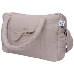 Sac à langer en gaze de coton biscuit