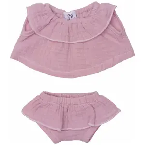 Vêtements pour poupée en gaze de coton pétale