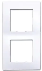 Plaque double "Delta Viva" blanc