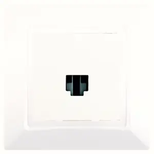 Prise Ethernet RJ45 + plaque "DELTA ONE" blanc