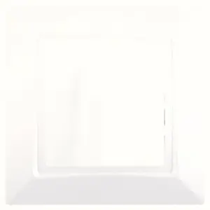 Sortie de câble + plaque "DELTA ONE" blanc