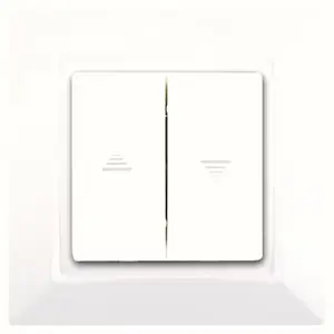 Interrupteur volet roulant + plaque "DELTA ONE" blanc