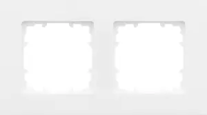 Plaque double "Delta Mega" blanc