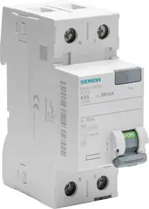 Interrupteur différentiel 30 mA 63A type AC.
