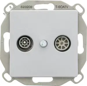 Prise TV/FM "Delta Mega" aluminium