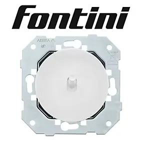 Interrupteur va et vient Fontini Dom blanc à composer