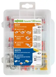 Mallette 130 bornes connexion électrique s221 et s2273