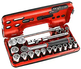 Coffret de serrage 1/2" Facom, 21 pièces