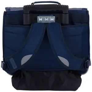 Cartable à roulettes primaire Les Fantaisies Romain Gris (38 cm)