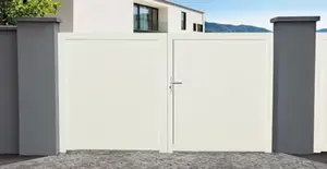 Portail PVC blanc "Bora" - L. 3,5 m