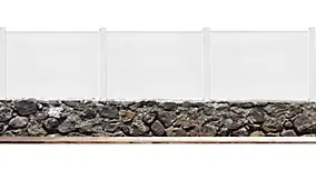 Panneau plein en PVC blanc prêt à poser L.150 x H.90 cm x ép.24 mm, Morey