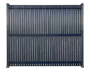 Kit occultation pour grillage rigide gris 7016 - 1,73 x 2 m