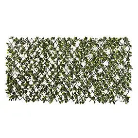 Panneau treillis extensible feuillage synthétique jasmin forme rectangulaire James Grass l.2 x h.1m