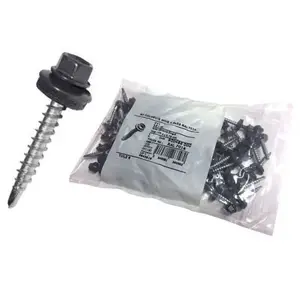 Kit de fixation pour tuile repositionnable, 50 vis autoperceuses RAL 7016 Ø 4,9 L. 35mm
