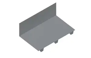 Faîtière en solin crantée grise pour toiture ép. 0,75 mm