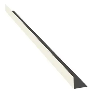 Cornière acier galvanisé prélaqué rouge et beige 135 x 75 cm