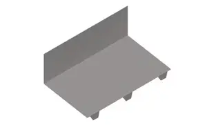 Faitière en solin crantée