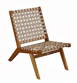Fauteuil de jardin Bondy bois d'eucalyptus Oviala