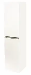 Colonne de salle de bains 2 portes à suspendre H.120 x P.30 x l.40 cm, blanc brillant, Ondee Trendy