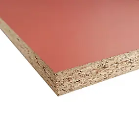 Panneau mélaminé Ninna prédécoupé terracotta 280X90X2.2cm