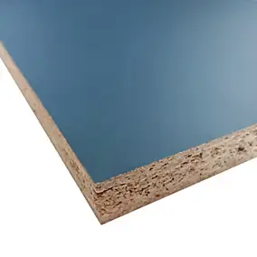 Panneau mélaminé Ninna prédécoupé bleu abysse 280X80X2.2cm