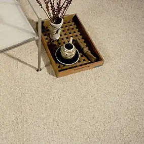Moquette bouclée beige Berber Agadir 4 m (vendue à la coupe)