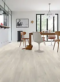 Revêtement sol PVC Texline Noma blanc 4 m, Gerflor (vendu au m²)