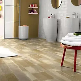 Revêtement sol PVC Tarkett Exclusive Patchwood beige 3m (vendu au m²)