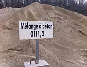 Mélange sable et gravier +/-1m3 V3 en vrac