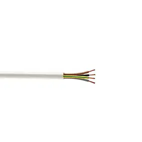 Câble électrique flexible H05VVF 4x2,5 mm² Blanc, vendu au mètre linéaire