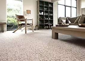 Moquette bouclée beige Berber 4m (vendue à la coupe)