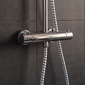 Flexible de douche gris/argent PVC GoodHome 2 m