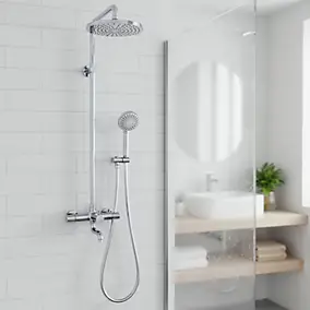 Flexible de douche argent PVC GoodHome 2 m