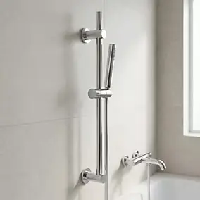 Barre de douche réglable chrome GoodHome Cavally
