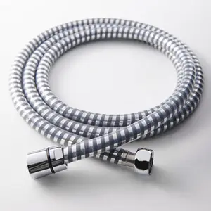 Flexible de douche gris/argent en PVC - 1,5 m