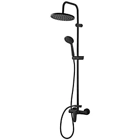 Colonne de douche mécanique noire GoodHome Cavally