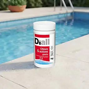 Chlore 5 Actions Galets 1kg pour Piscine