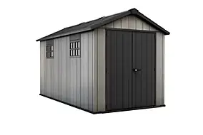Abri de jardin OAKLAND 7513 en résine - KETER - gris et noir - 8,5 m²
