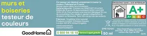 Testeur Peinture murs et boiseries intérieure acrylique Satin Vert Cabra 50 ml