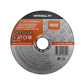 Disque de coupe métal/inox 125x1x22,2 mm Universel fit