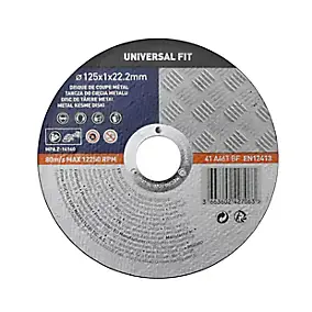 Disque de coupe métal 125x1x22,2 mm Universel fit
