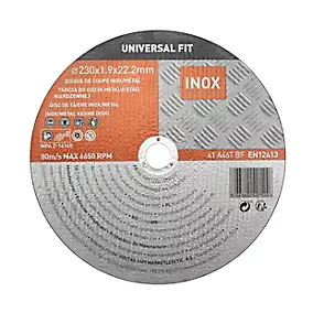 Disque de coupe métal/inox 230x1,9x22,2 mm Universel fit