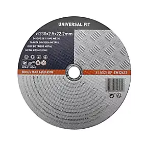 Disque de coupe métal 230x2,5x22,2 mm Universel fit