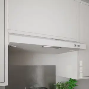 Hotte casquette blanche de cuisine - 60 cm