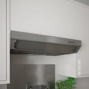 Hotte casquette inox - L. 60 cm